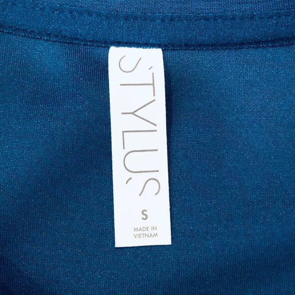 NWT Stylus Blue T-Shirt Spring Dress Small - Picture 5 of 8